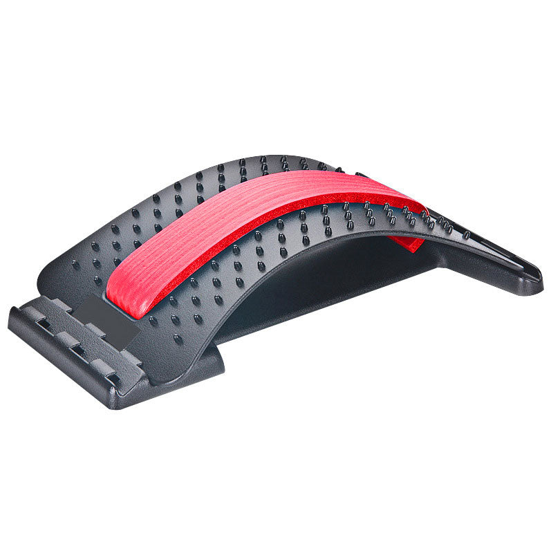 Ergonomisk ländryggssträckare och ryggmassagerare