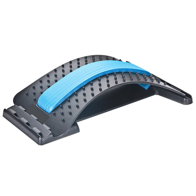 Ergonomisk ländryggssträckare och ryggmassagerare