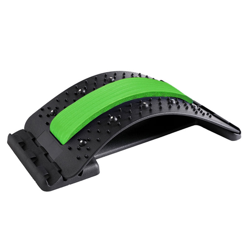 Ergonomisk ländryggssträckare och ryggmassagerare