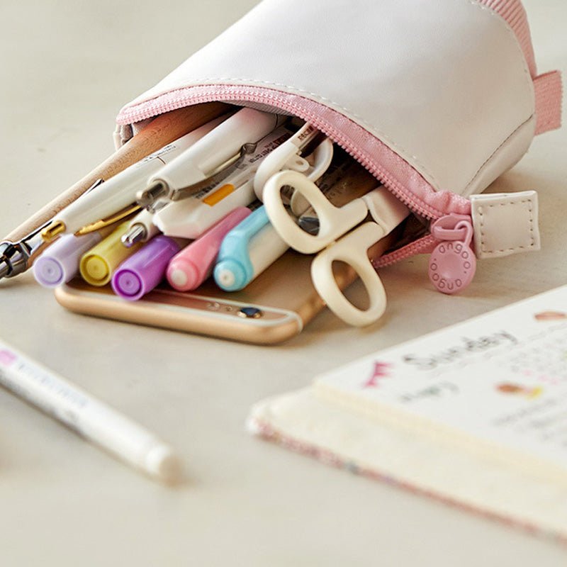 Multifunctional Corduroy Retractable Pencil Case