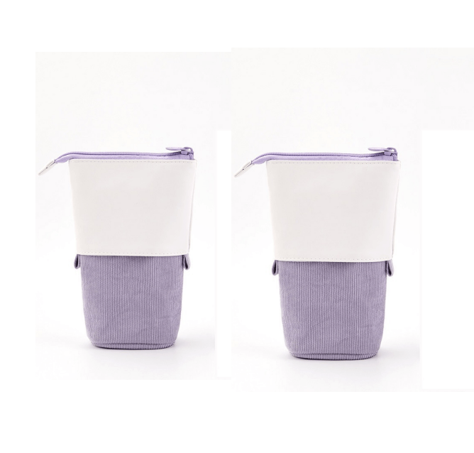 Multifunctional Corduroy Retractable Pencil Case