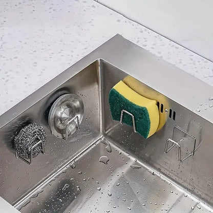 Modern klisterkrok i rostfritt stål för svamplagring - avlopps- och ventilerande svamphållare