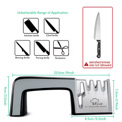 4 i 1 Kniv- och saxslipare