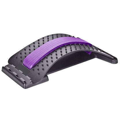 Ergonomisk ländryggssträckare och ryggmassagerare