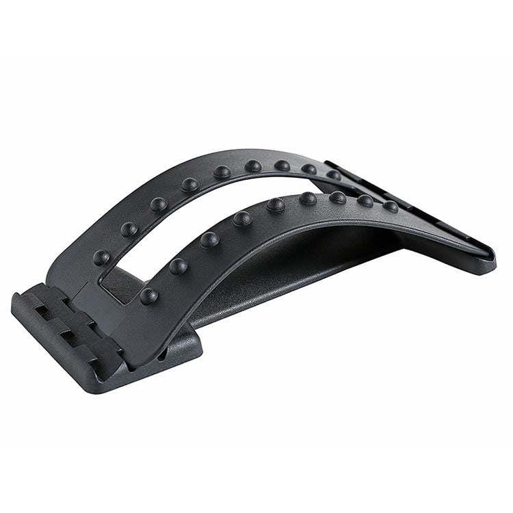 Ergonomisk ländryggssträckare och ryggmassagerare