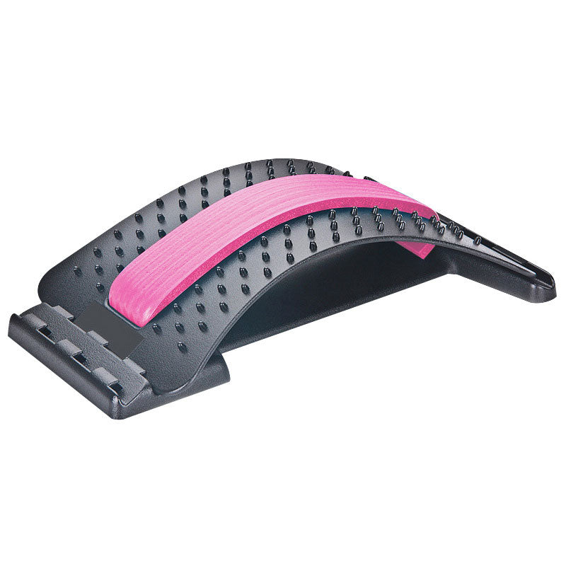 Ergonomisk ländryggssträckare och ryggmassagerare