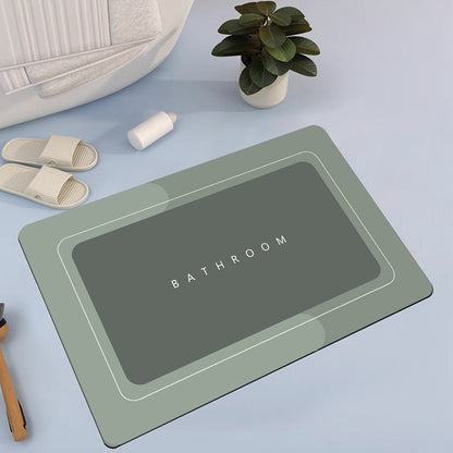 Badrumsmatta som absorberar och torkar snabbt