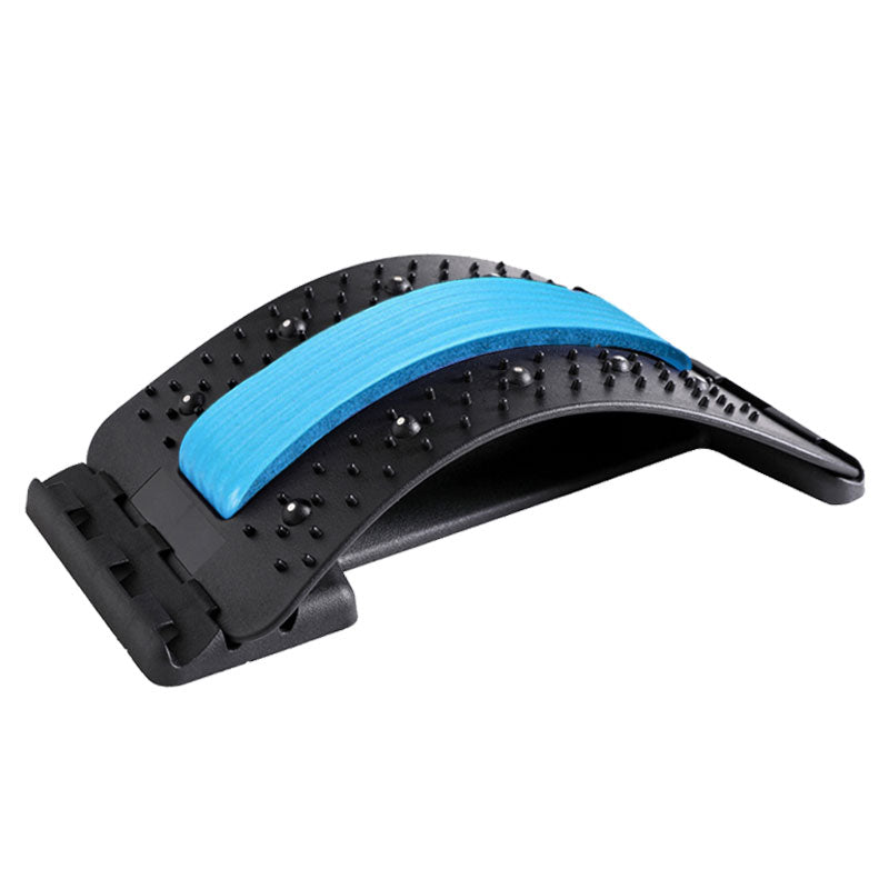Ergonomisk ländryggssträckare och ryggmassagerare